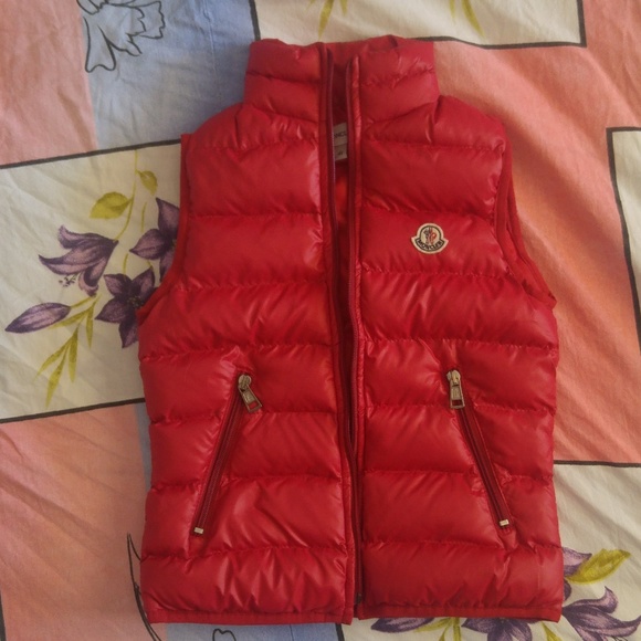 kids red moncler coat